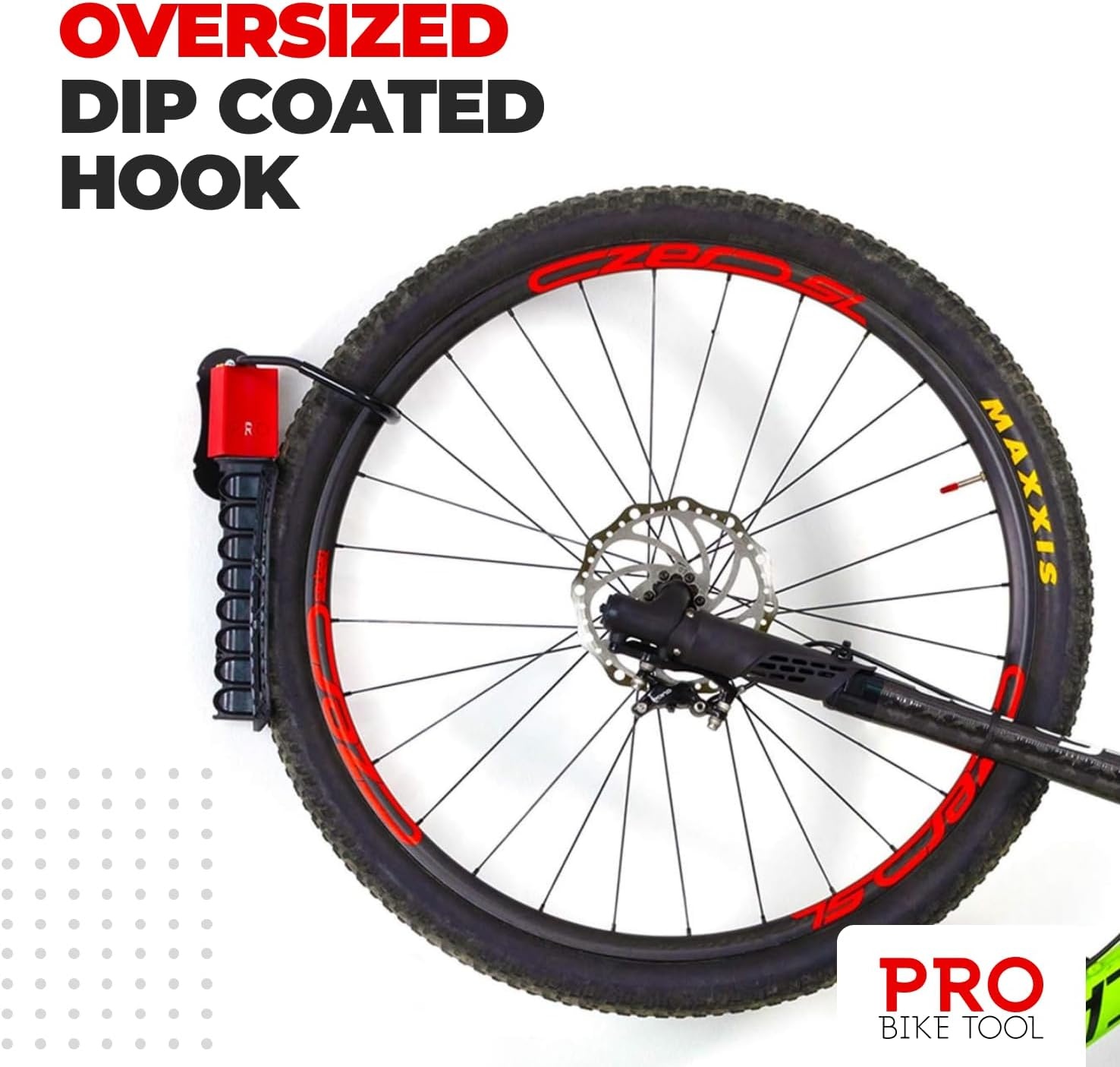PRO BIKE TOOL Swivel Bike Rack – 2 Pack Indoor Wall Mount for Bicycles in Home and Garage – Vertical Hanging Rack for Space-Saving Storage – Secure Hook for MTB, Road, Hybrid and Kids Bikes(Pack of 1)