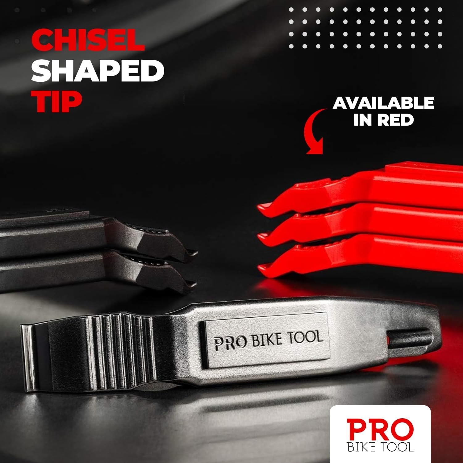 PRO Bike Tool Bicycle Tyre Levers 3 Pack – Strong & Long Lasting Tyre Removal Tool for Road or Mountain Bike Tyres