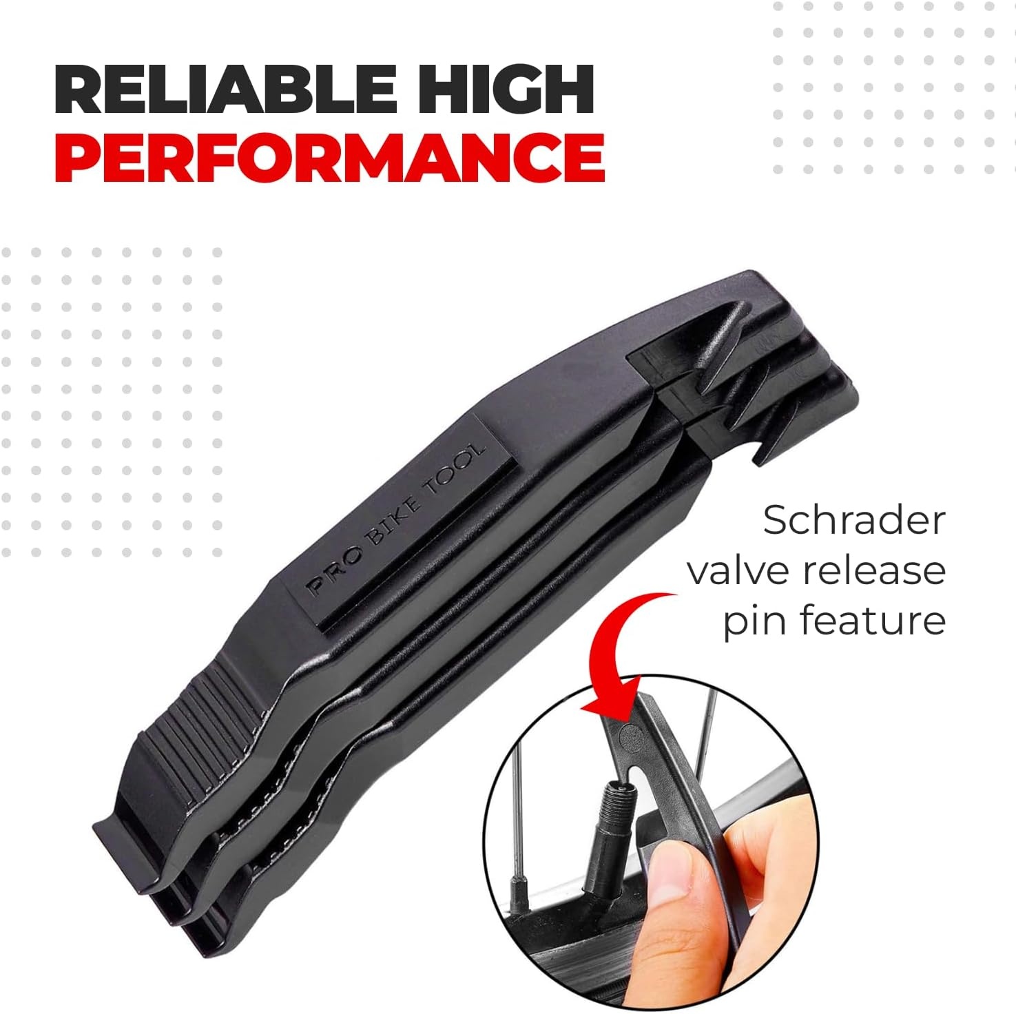 PRO Bike Tool Bicycle Tyre Levers 3 Pack – Strong & Long Lasting Tyre Removal Tool for Road or Mountain Bike Tyres