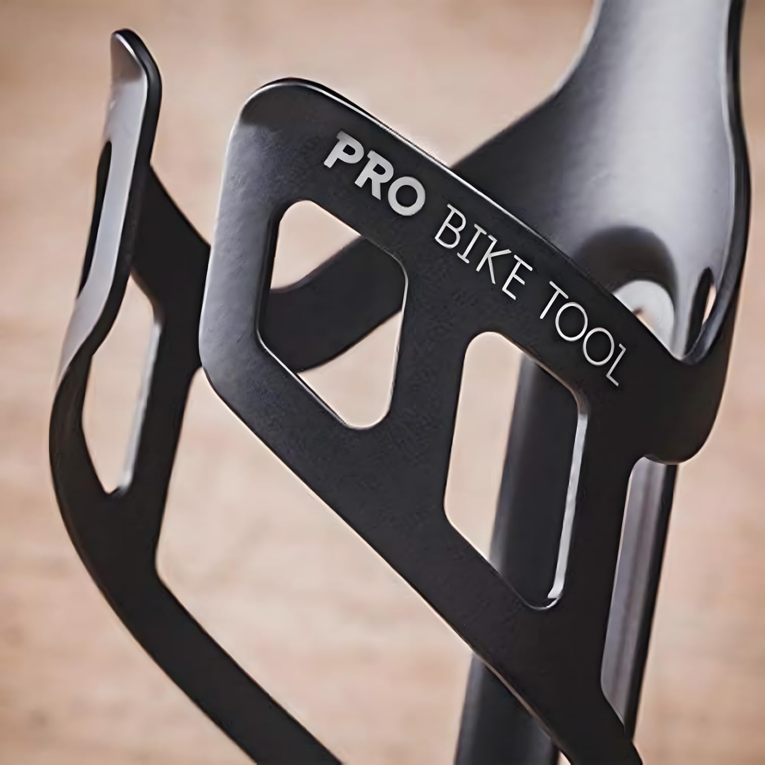 PRO BIKE TOOL Bike Water Bottle Holder – Lightweight and Strong Bicycle Cage with Secure Retention System , for Road Mountain Bikes (MTB) Universal(Matte Black)