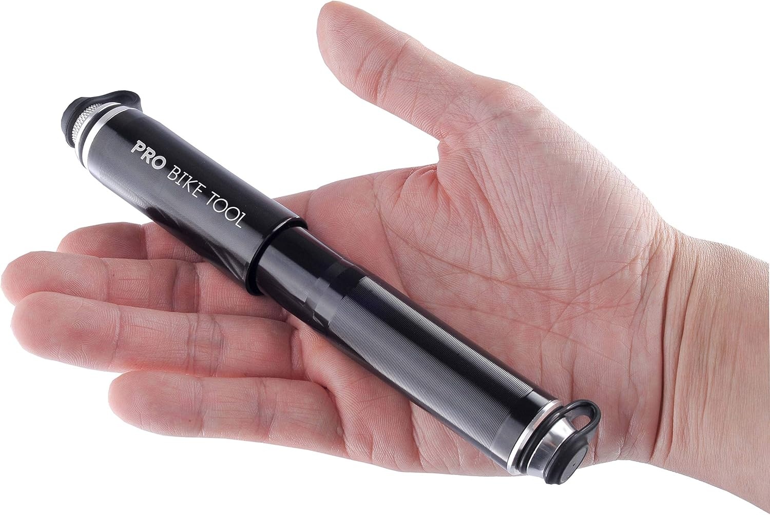 Pro Bike Tool Mini Bike Pump – Compact and Portable Bicycle Tire Pump for Fast Inflation – Compatible with Presta and Schrader Valves – Lightweight and Durable Design – Essential Bicycle Accessories(Black)