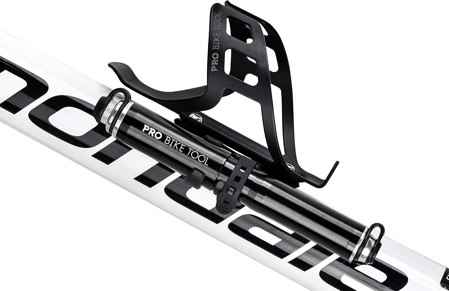 Pro Bike Tool Mini Bike Pump – Compact and Portable Bicycle Tire Pump for Fast Inflation – Compatible with Presta and Schrader Valves – Lightweight and Durable Design – Essential Bicycle Accessories(Black)