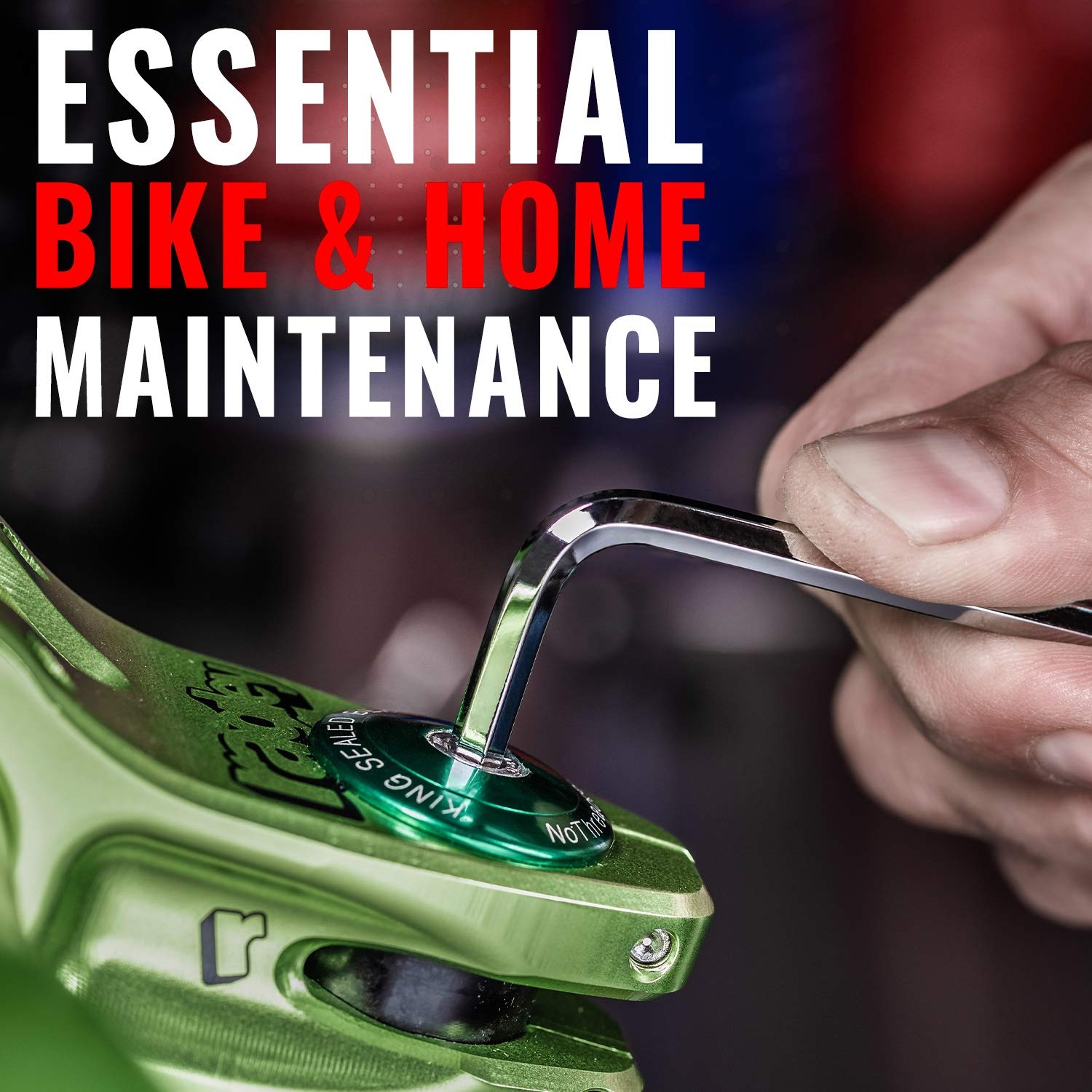 PRO BIKE TOOL Clé Allen, clé hexagonale, extrémité sphérique – 9 outils hexagonaux en acier S2 traité thermiquement – Kit d’entretien essentiel pour vélos de route et de montagne – jeu de clé allen