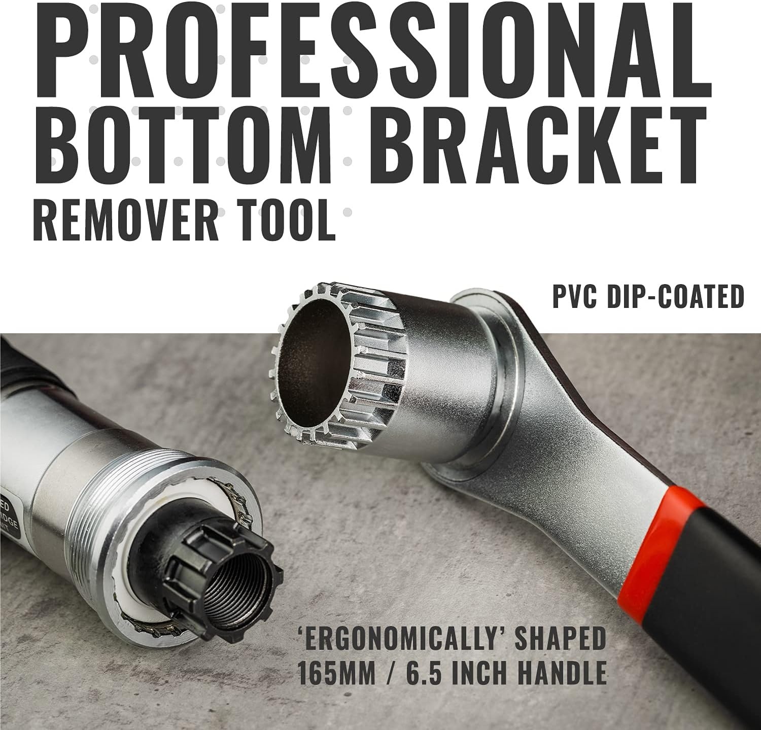 PRO BIKE TOOL Bottom Bracket Tool Compatible with Spline Type Bottom Brackets – for Removing Road and Mountain Bike Splined Bottom Brackets for Bicycle Repair and Maintenance