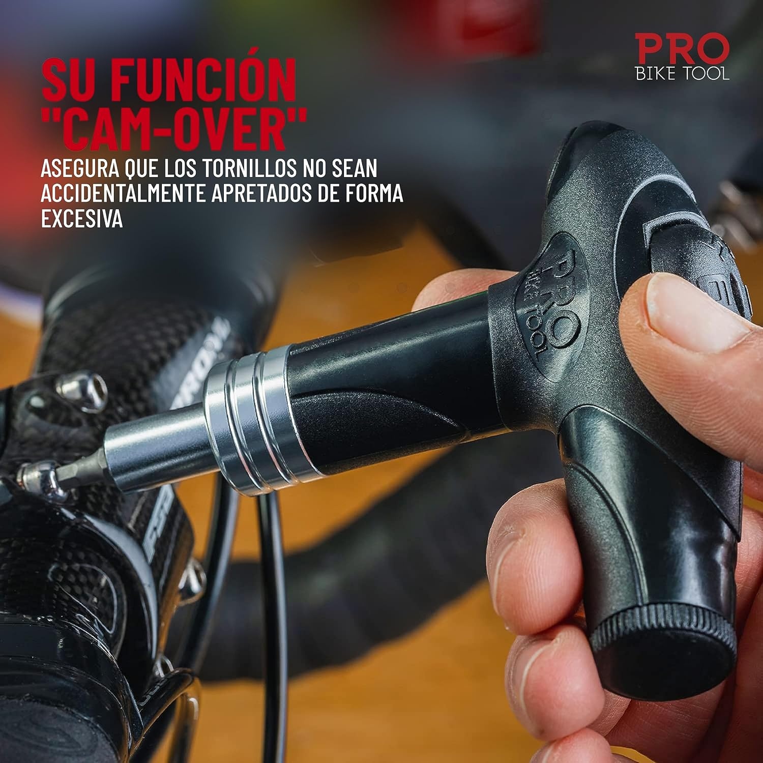 PRO BIKE TOOL Adjustable Torque Wrench Set – 4, 5, 6 NM – Shop Quality Bicycle Multitool for Home Use – Includes 3, 4, 5mm Allen & T25 Tool Bits – Maintenance Kit for Road Bike and Mountain Bike