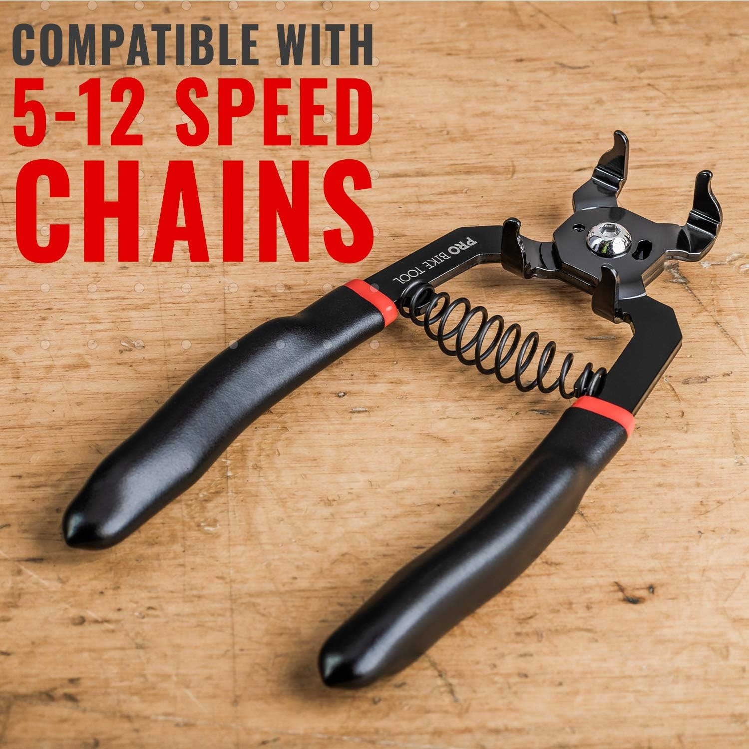 PRO BIKE TOOL 2-in-1 Master Link Pliers – Chain Link Replacement – All Speed Chains – Quick Release for Road & MTB