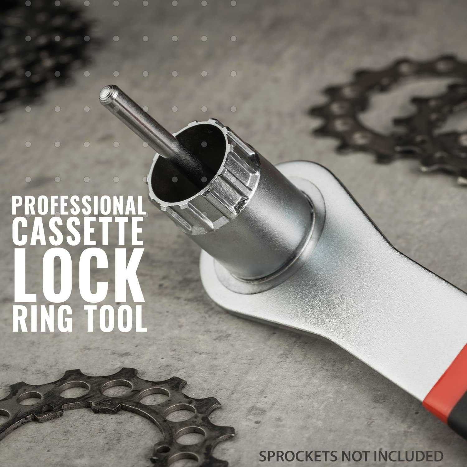 PRO BIKE TOOL Cassette Lock Ring Tool for Shimano & SRAM Cassettes for Bicycle Repair & Maintenance – for Road or Mountain Bikes – Bike Cassette Removal Tool