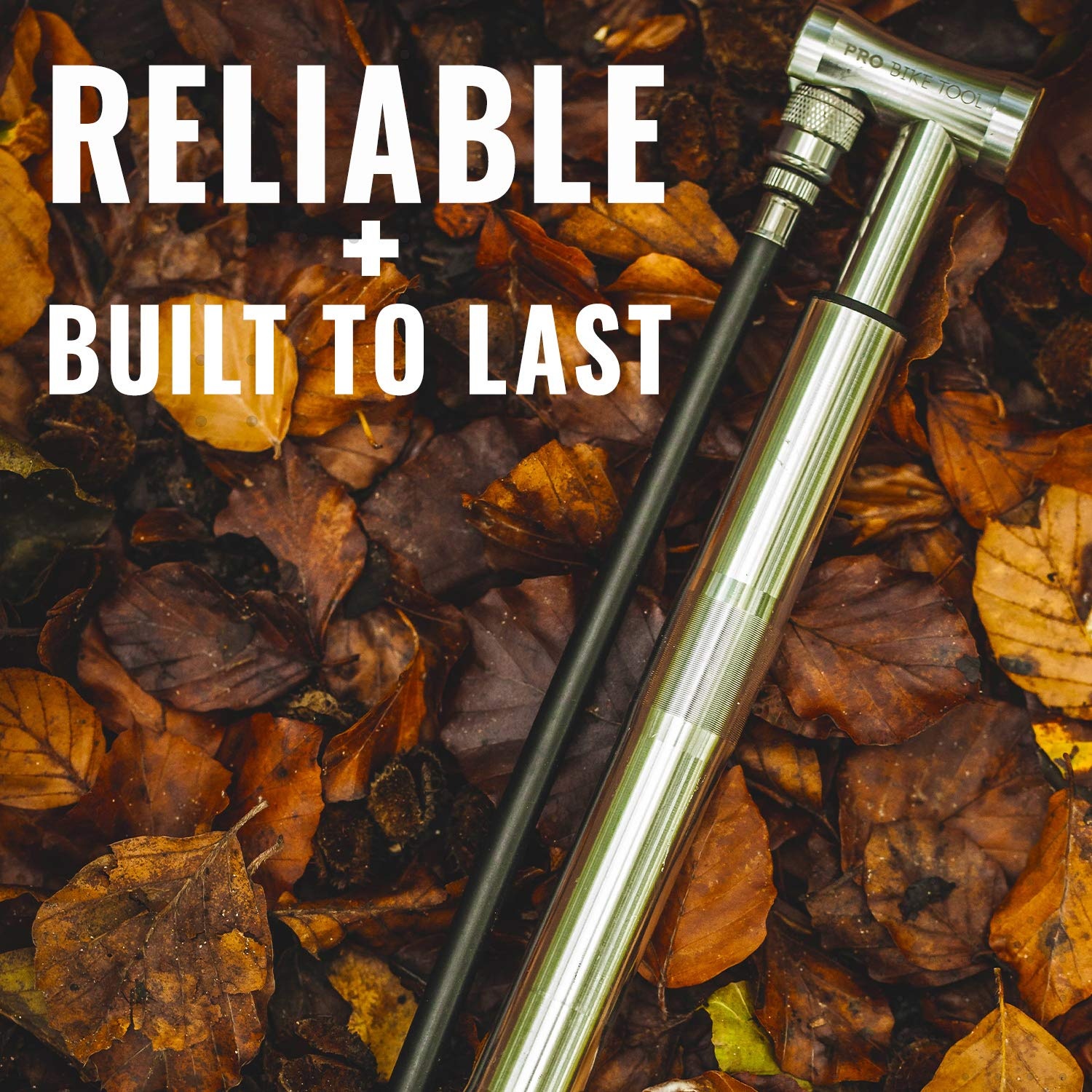 Mini Floor Bike Pump, Super Fast Tire Inflation, Secure Presta and Schrader Valve Connection. High Pressure Bicycle Pump with Stabilizing Foot Peg for Road, Mountain, Touring, Hybrid and Fat Tires