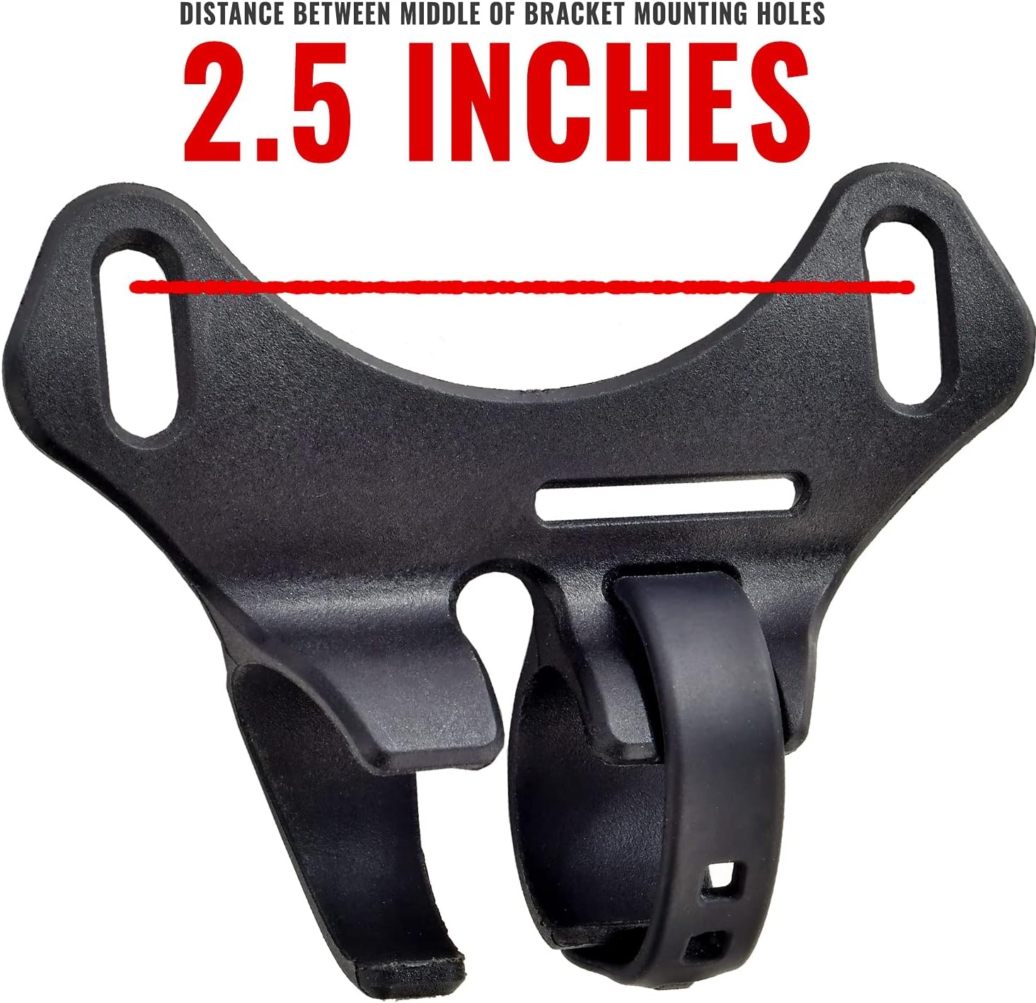 PRO BIKE TOOL Bicycle Pump Holder | Lightweight and Strong – Bicycle Frame Mounted Black Compatible Bracket Clip – Perfect for Road and Mountain Bikes