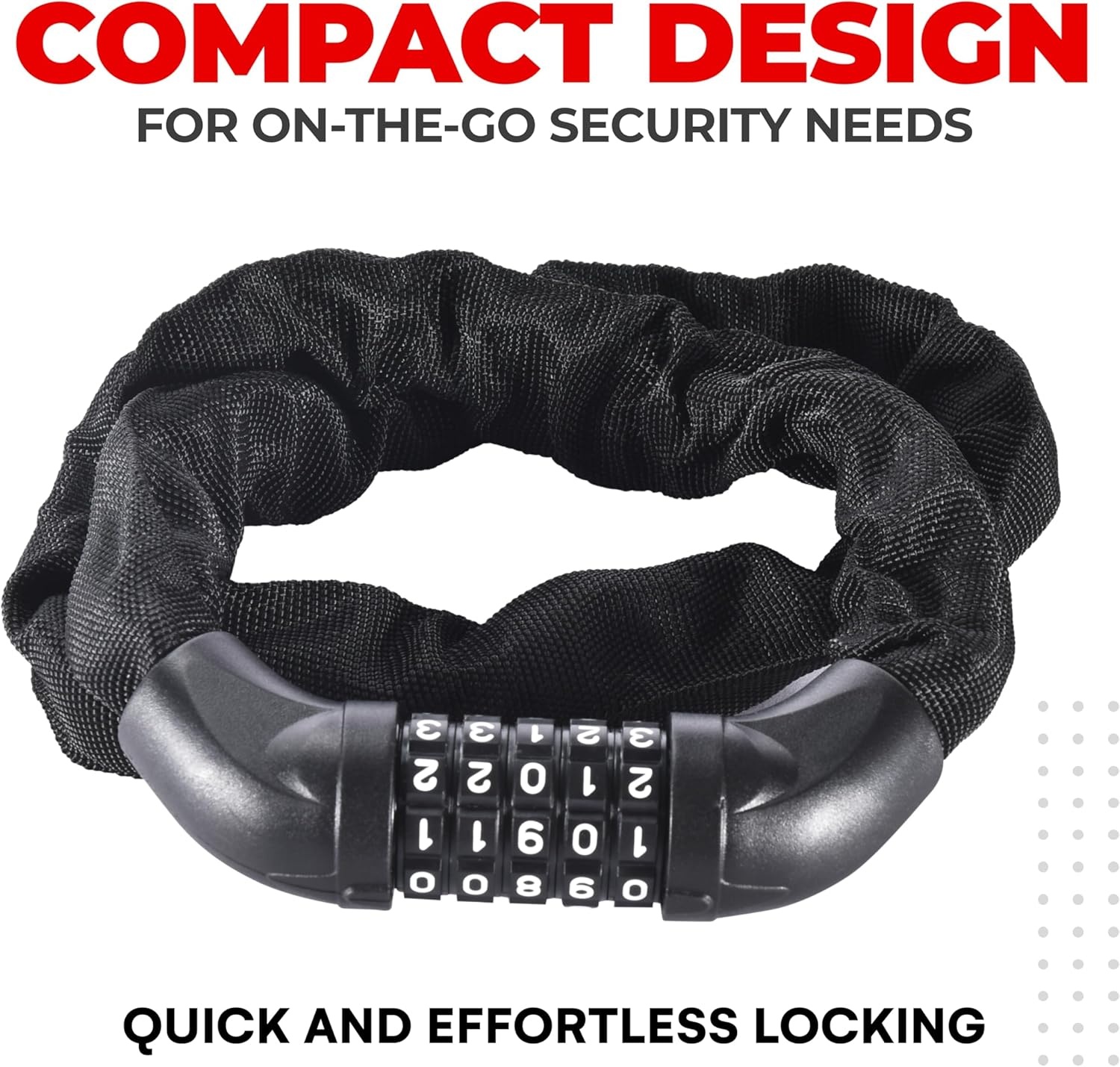 PRO BIKE TOOL Bike Lock – Heavy Duty Anti Theft Bike Chain Lock & Bicycle Cable Lock, 35.4″ 5-Digit Combination Lock, Keyless Security Lock for Road, Mountain, Electric & BMX Bikes(Combination Lock)