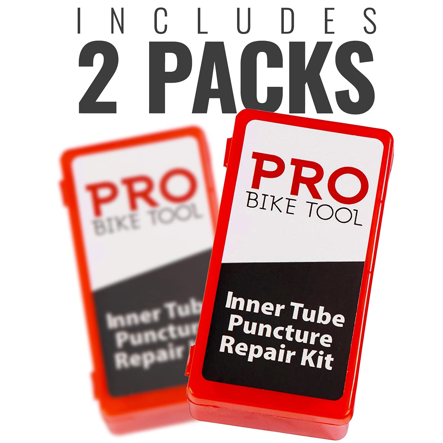 PRO BIKE TOOL Tire Puncture Repair kit – Bike Patch with Glue – Bike Patch – Bike tire Repair kit – Bike Repair kit (Set of 2)