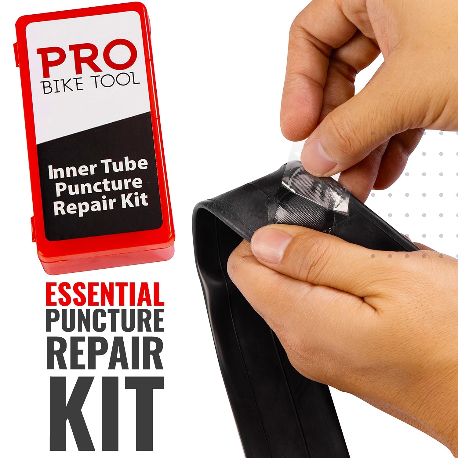 PRO BIKE TOOL Tire Puncture Repair kit – Bike Patch with Glue – Bike Patch – Bike tire Repair kit – Bike Repair kit (Set of 2)
